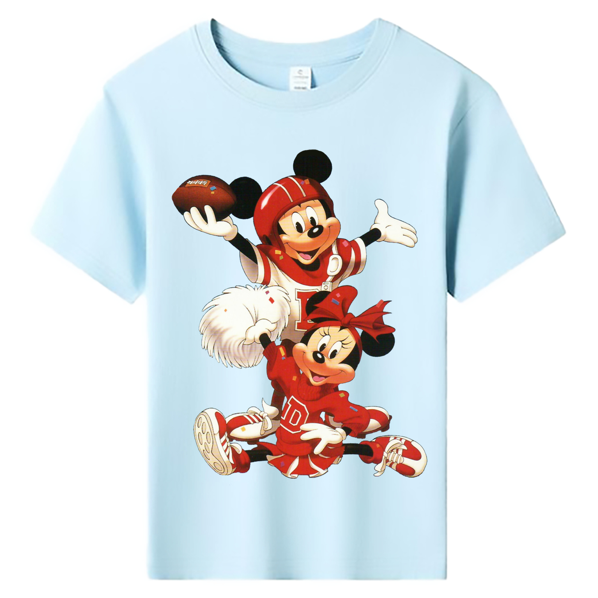 ミッキーマウス Mickey Mouse 綿100％キッズTシャツ（フロントプリント）